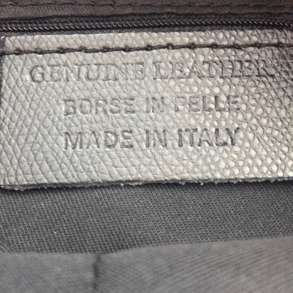 Made in Italy Leather Burgundy Color Suede Big Bag - Picture 4 of 9